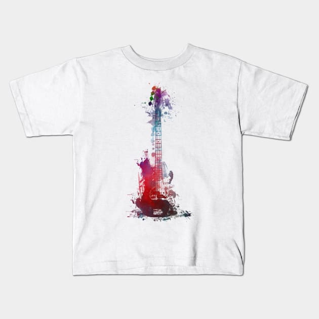 Guitar music art #guitar #music Kids T-Shirt by JBJart